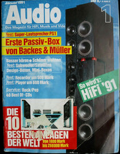 AUDIO 1/91, B&M S 1,HEYBROOK C / P 13,MERIDIAN 603,ACTIVE STONE AVALANCHE,STEREO