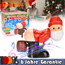 Weihnachtsmann Automatische Seifenblasenmaschine Spielzeug mit Lichtern & Sound