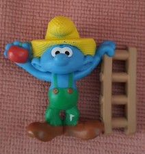 2 Schlümpfe , Schleich Bauernhof , KÜEi Malerschlumpf 