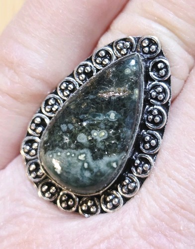 Ozean jaspis ethno - ring,