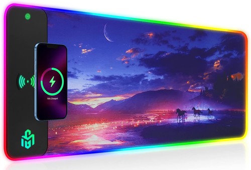 Rgb gaming mauspad 15w - 15w, qi