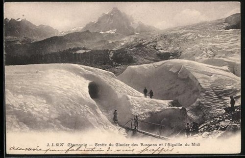 Chamonix grotte glacier - grotte, du