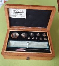 Apothekergewichte, Feingewichte; Komplettes Set in originaler Holzkiste vintage