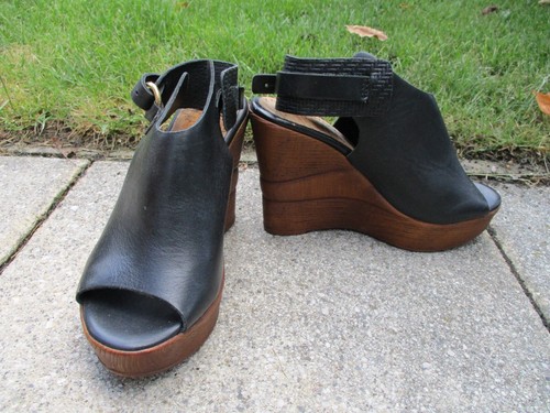 Leder slingback - leder,