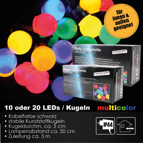 Led partylichterkette - led,