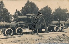 Foto Austro Daimler Militärzug Artillerie Be-Entladen Tschechien 1925  X125