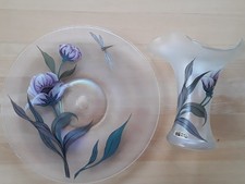 Teller und Vase    ,   Firma Eisch