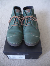 Josef Seibel Damenschuhe Fergey 18 Schnürschuh Stiefelette grün Leder Größe 43