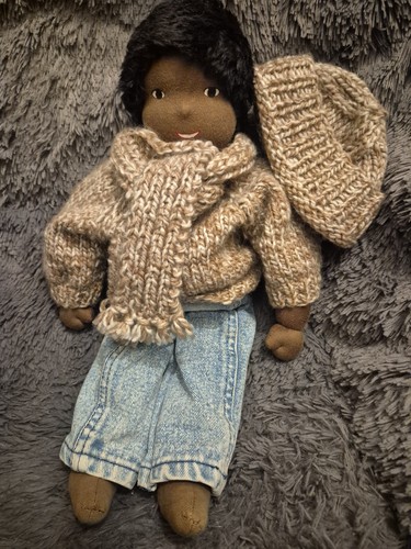 42cm stoffpuppe handarbeit - 42cm,
