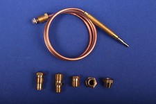 1x Universal Thermoelement 600 mm mit 5 Adaptern Gasgrill Gasherd Bräter | z1k