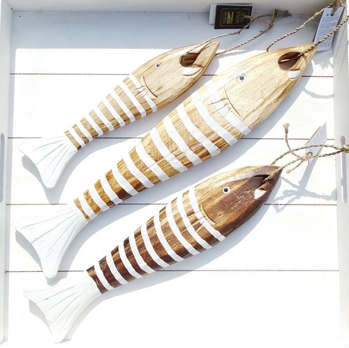 Deko hänger fisch - deko-hänger, streifen"