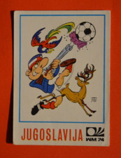Panini Fußball WM 1974 München 74-Maskottchen Jugoslawien #183 ungeklebt