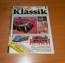 Motor Klassik 1/1987, Italien Spezial.