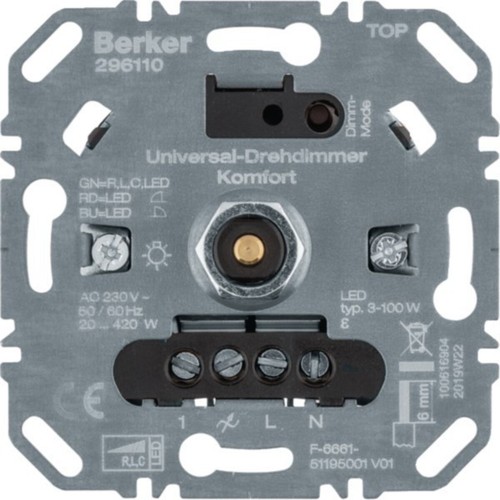 Berker uni drehdimmer komfort - berker, uni-drehdimmer