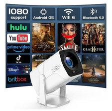 NEU Beamer Projektor 4K UHD WiFi Bluetooth Android TV Heimkino Mini Tragbar 2025