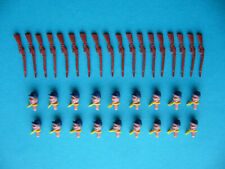 Timpo 18 Köpfe mit Kappe blau + Halstuch - Nordstaatler u. 18 Winchester Gewehre