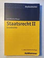 Münch/Mager Staatsrecht II (Grundrechte), 7. Auflage (2018)