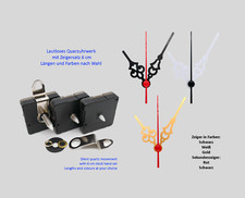 Quarzuhrwerk lautlos mit