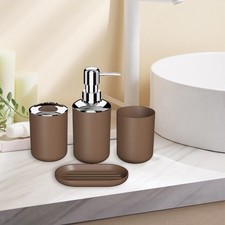 4x Badezimmerzubehör-Set &