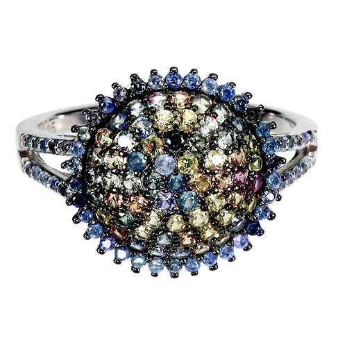 925 sterling silberring saphir - silberring,