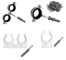 Rohrclip Clipser Rohrhalter Rohrschelle Kunststoffclips Kupferroh Stockschrauben