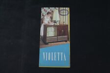 alter Druck Violetta Musikschrank Stern Radio Reklame Werbung vintage Sammler 