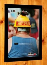 1998 Formel 1 98 PS1 Vintage Promo Poster / Werbung Kunstdruck gerahmt