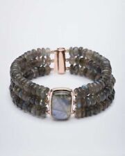 Schmuck Armband Silber 925 rosévergoldet Labradorit X749