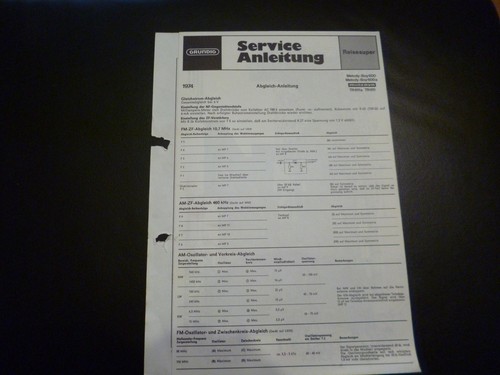 Original service manual - original,