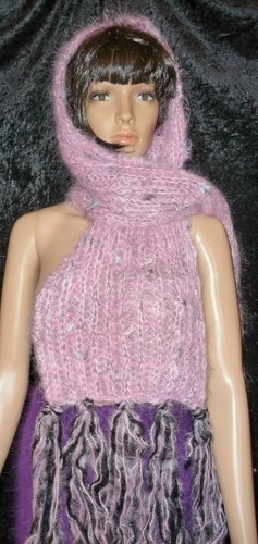 Schal fransen langhaar mohair - fransen,