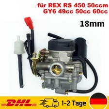 18mm Vergaser mit Rohr Passt