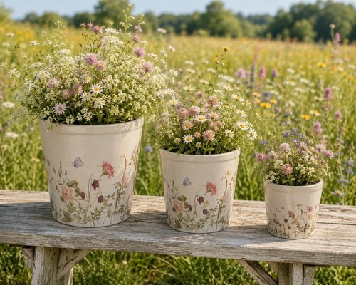 Sommer wiesenblumen blumentopf - sommer,