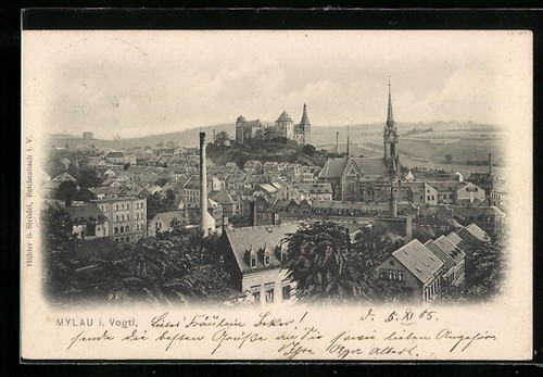 Ansichtskarte mylau vogtl - mylau,