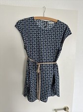 Bruno Manetti, Tunika, Bluse, Ital. 46, dt. 40, Blau Gemustert 