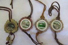 4 x DDR Ullr Lederhose Anhänger 4 cm Wippra, Ahlbeck, Cursdorf, Treseburg Souven