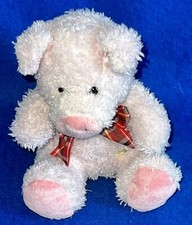 Kuscheltier Sunkid Schwein / Sau rosa + karierte Schleife (J)