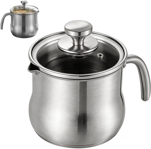 Edelstahl milchtopf mit - edelstahl,