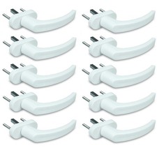 10X Fenstergriff Weiß