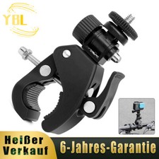 Fahrrad Kamerahalterung Klemme 360° Kugelkopfarm Stativ Action Kamera Adapter