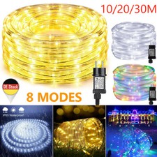 LED Lichterschlauch 10/20/30M RGB Lichtschlauch Lichterkette Leiste Innen Außen