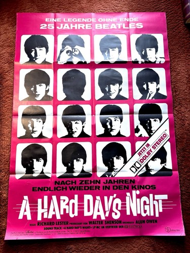 Hard days night kinoplakat - hard,