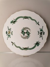 Meissen reicher grüner Hofdrache 1 Tortenplatte D 32,5 cm 1. Wahl Drache Grün