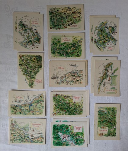 Alte landkarten aus - 18,
