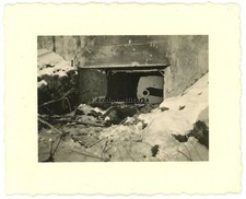 Orig. Foto Detail russische PaK Geschütz in Bunker in Russland 1942