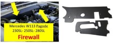Isolation Motorraum Dämmmatte Firewall für Mercedes W113 Pagode 1963-71 LHD NEU