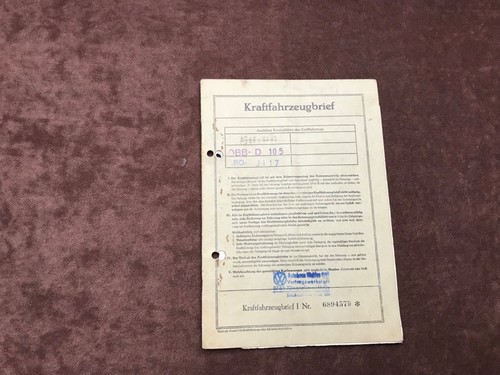 Fahrzeugbrief