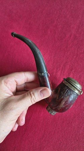 Antike tabakpfeife bruyereholz - antike,