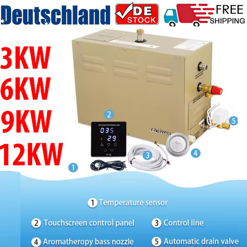 3kw 6kw 9kw dampfbadgenerator - 6kw,