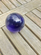 Glaskugel Kristallkugel Murmel Dekokugel 50 mm, blau/lila