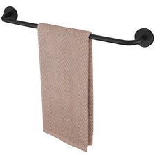 Edelstahl Handtuchhalter Badetuchhalter Handtuchstange Wandmontage 60cm Schwarz